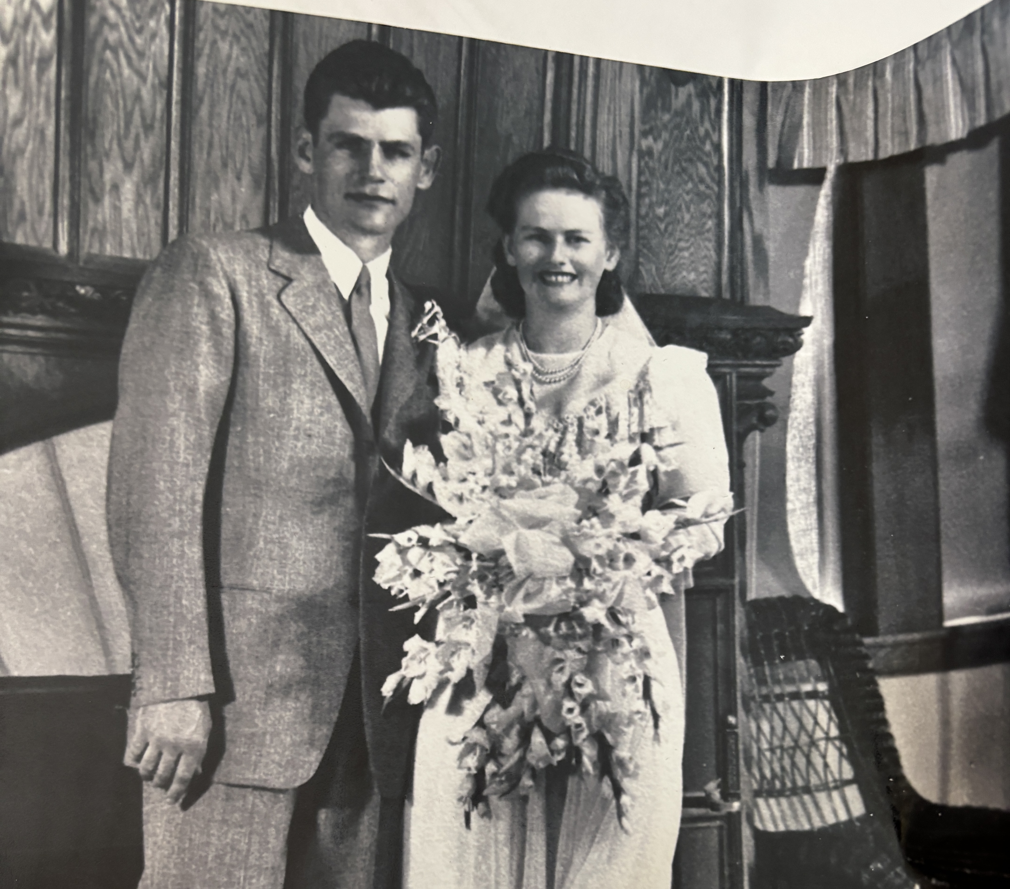 Martha on her wedding day